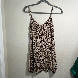 Short Cheetah Print Summer Dress